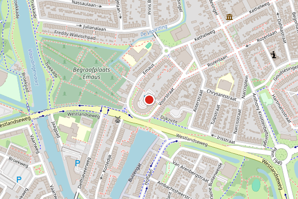 Brandweer-melding op Molenzicht, Vlaardingen op 5 augustus, kaart-overzicht