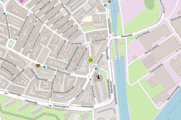 Ambulance-melding op Ridderkerksestraat, Schiedam op 5 augustus, kaart-overzicht