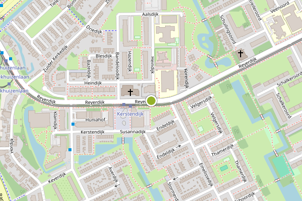 Ambulance-melding op Reyerdijk, Rotterdam op 5 augustus, kaart-overzicht