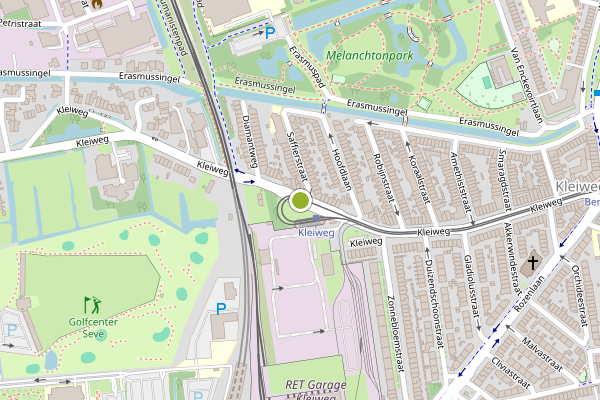 Ambulance-melding op Kleiweg, Rotterdam op 5 augustus, kaart-overzicht
