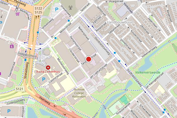 Brandweer-melding op Tandwielstraat, Rotterdam op 20 mei, kaart-overzicht