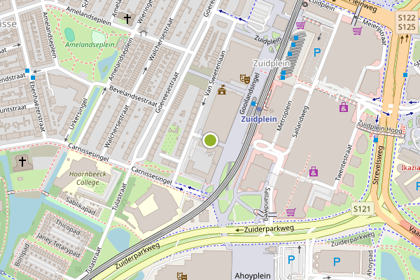 Ambulance-melding op Boerhaavestraat, Rotterdam op 5 augustus, kaart-overzicht