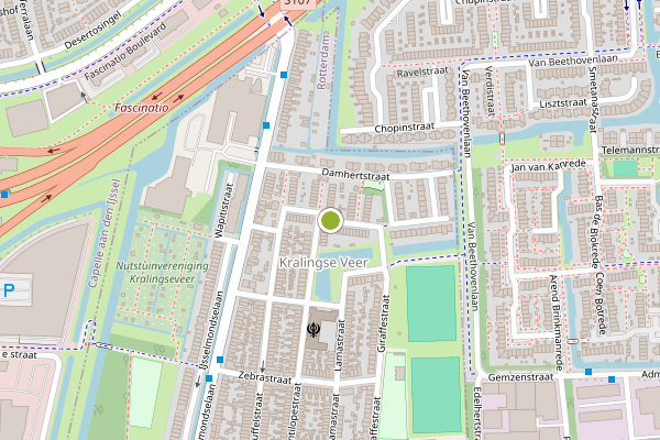 Ambulance-melding op Karbouwstraat, Rotterdam op 5 augustus, kaart-overzicht
