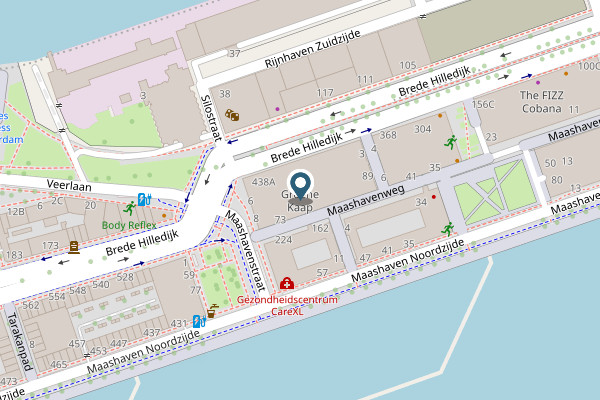 Politie-melding op Groene Hilledijk, Rotterdam op 26 april, kaart-overzicht