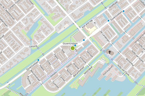Ambulance-melding op Traviata, Krimpen aan den IJssel op 5 augustus, kaart-overzicht