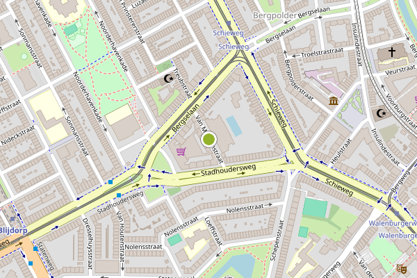 Ambulance-melding op Van Maanenstraat, Rotterdam op 5 augustus, kaart-overzicht