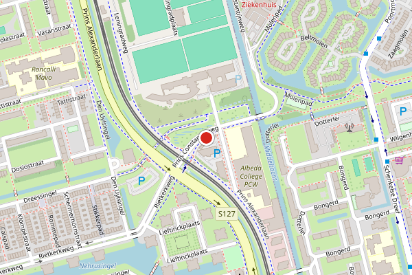 Brandweer-melding op Prins Constantijnweg, Rotterdam op 6 augustus, kaart-overzicht