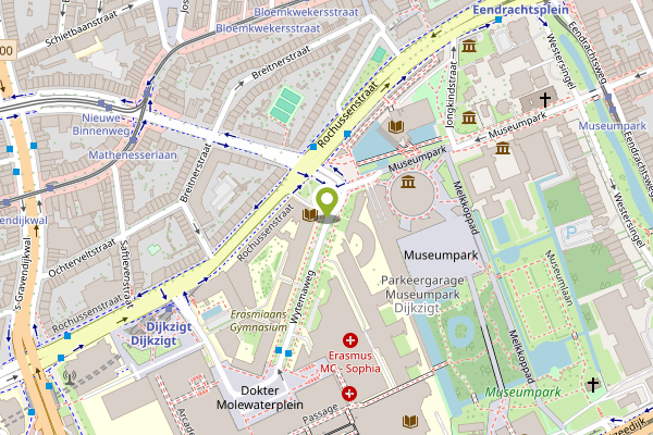 Ambulance-melding op Wytemaweg, Rotterdam op 26 april, kaart-overzicht