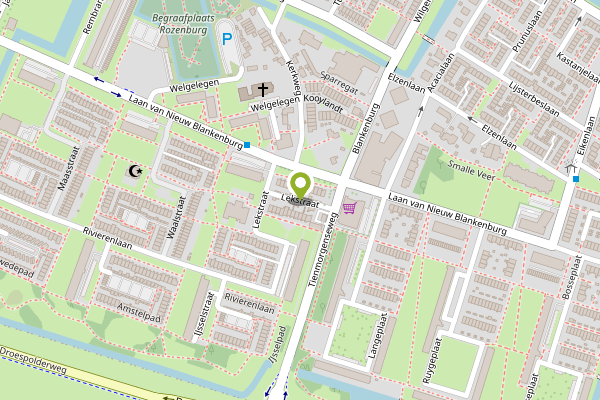 Ambulance-melding op Rozenburg op 26 april, kaart-overzicht
