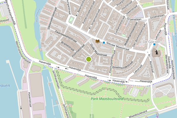 Ambulance-melding op Abbenbroeksestraat, Schiedam op 20 mei, kaart-overzicht