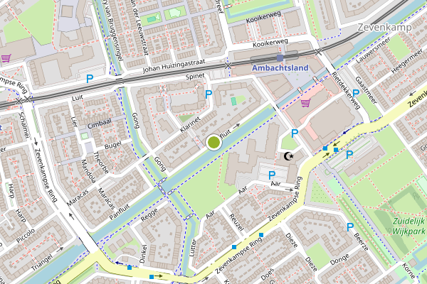 Ambulance-melding op Blokfluit, Rotterdam op 6 augustus, kaart-overzicht