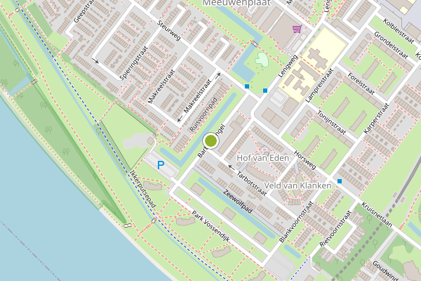 Ambulance-melding op Barbeelsingel, Hoogvliet op 6 augustus, kaart-overzicht