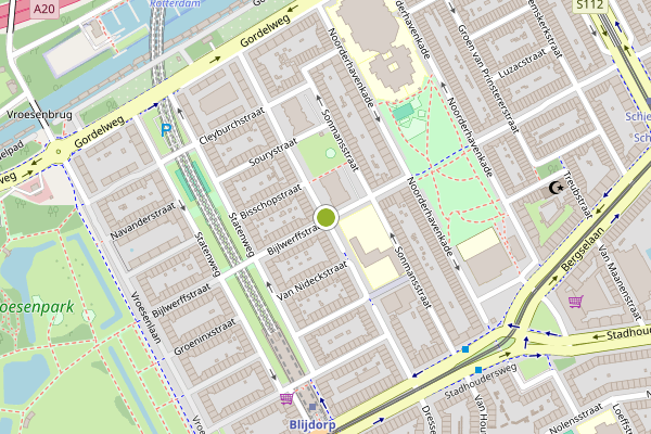 Ambulance-melding op Nobelstraat, Rotterdam op 6 augustus, kaart-overzicht