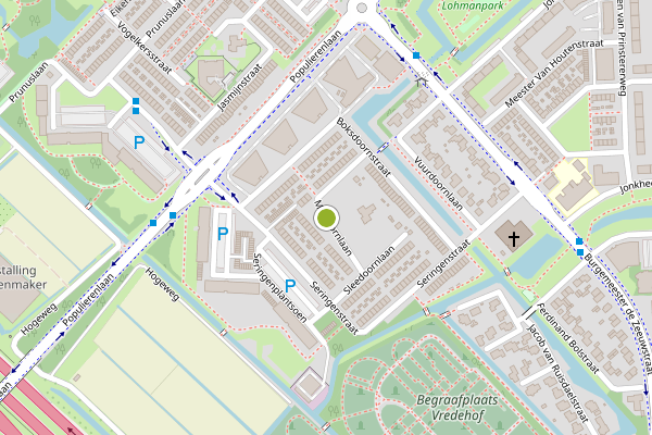 Ambulance-melding op Meidoornlaan, Ridderkerk op 6 augustus, kaart-overzicht