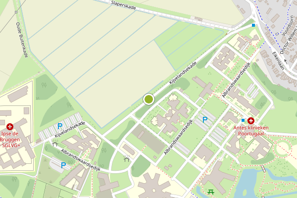 Ambulance-melding op Kijvelandsekade, Poortugaal op 6 augustus, kaart-overzicht