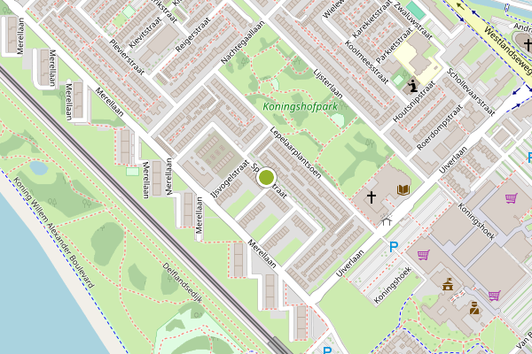Ambulance-melding op Spechtstraat, Maassluis op 6 augustus, kaart-overzicht