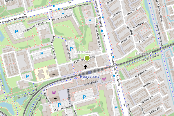 Ambulance-melding op Sigrid Undsetweg, Rotterdam op 6 augustus, kaart-overzicht