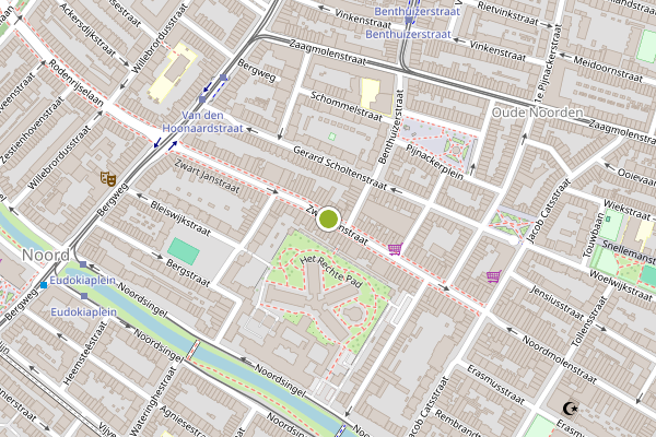 Ambulance-melding op Zwart Janstraat, Rotterdam op 6 augustus, kaart-overzicht
