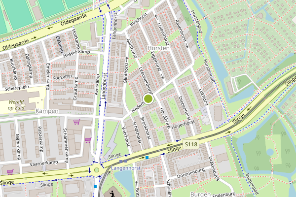 Ambulance-melding op Nederhorst, Rotterdam op 6 augustus, kaart-overzicht
