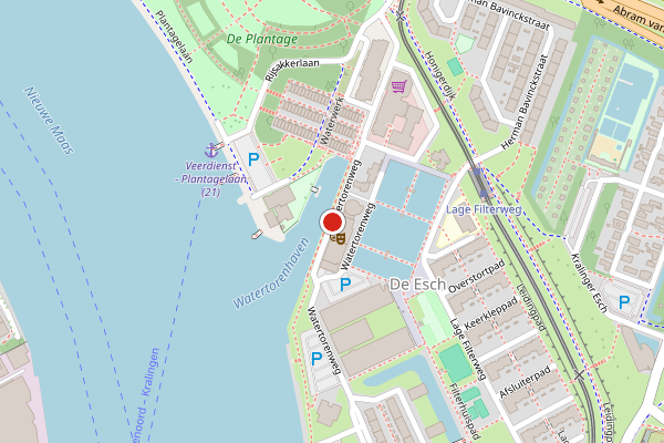 Brandweer-melding op Watertorenweg, Rotterdam op 7 augustus, kaart-overzicht