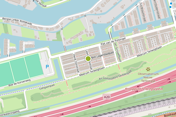 Ambulance-melding op Wim Lagendaalpad, Rotterdam op 7 augustus, kaart-overzicht