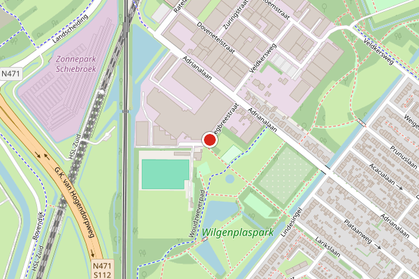 Brandweer-melding op Weegbreestraat, Rotterdam op 7 augustus, kaart-overzicht