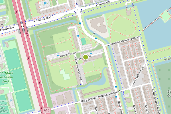 Ambulance-melding op Favrestraat, Rotterdam op 7 augustus, kaart-overzicht