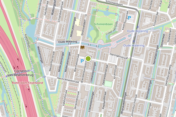 Ambulance-melding op Boxbergenstraat, Rotterdam op 7 augustus, kaart-overzicht
