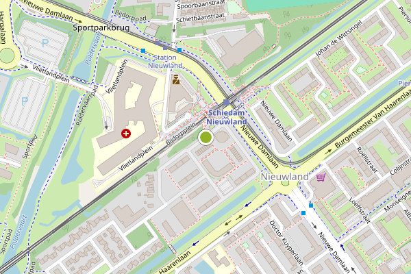 Ambulance-melding op Van Limburg Stirumstraat, Schiedam op 21 mei, kaart-overzicht
