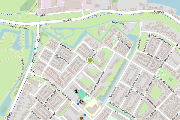 Ambulance-melding op Bizetstraat, Ridderkerk op 7 augustus, kaart-overzicht
