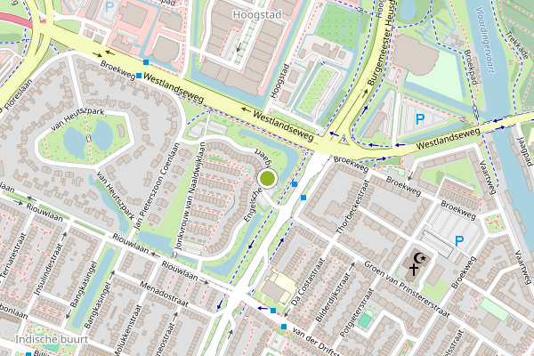 Ambulance-melding op Engelsche Boomgaert, Vlaardingen op 21 mei, kaart-overzicht