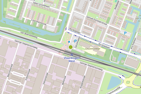 Ambulance-melding op Geuzenplein, Vlaardingen op 21 mei, kaart-overzicht