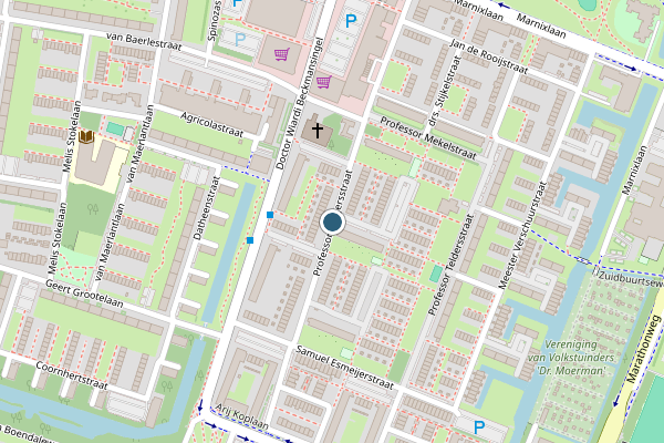Politie-melding op Professor Rutgersstraat, Vlaardingen op 21 mei, kaart-overzicht