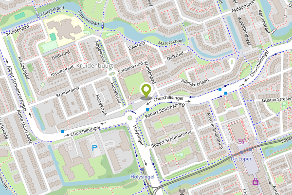 Ambulance-melding op Duizendguldenkruid, Vlaardingen op 25 april, kaart-overzicht