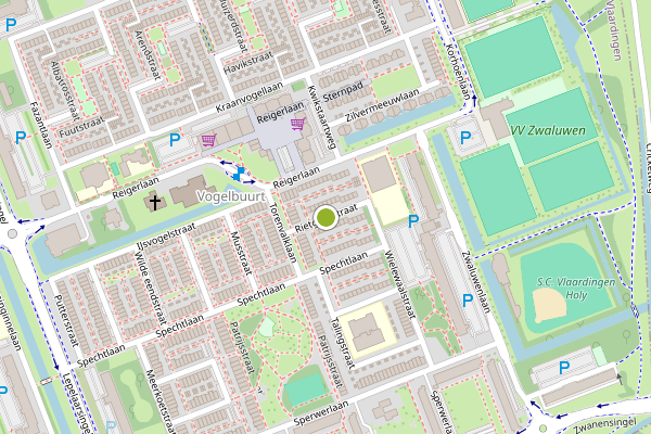 Ambulance-melding op Rietgansstraat, Vlaardingen op 21 mei, kaart-overzicht