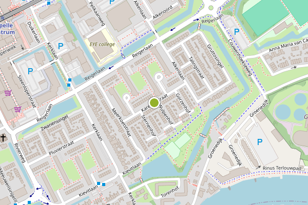 Ambulance-melding op Karekietstraat, Capelle aan den IJssel op 21 mei, kaart-overzicht