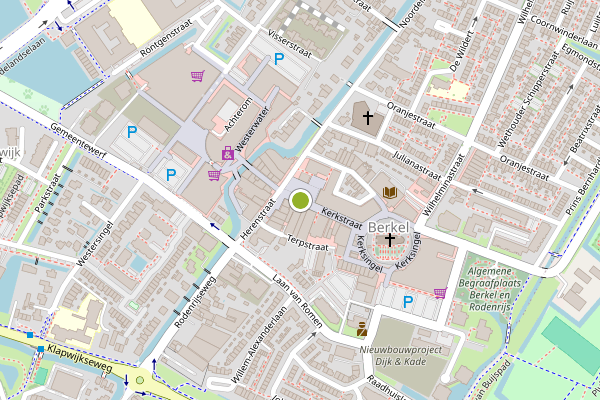 Ambulance-melding op Kerkstraat, Berkel en Rodenrijs op 21 mei, kaart-overzicht