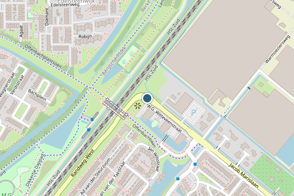 Politie-melding op Randweg-West, Bergschenhoek op 21 mei, kaart-overzicht