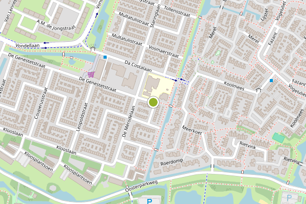 Ambulance-melding op Marsmanstraat, Ridderkerk op 21 mei, kaart-overzicht