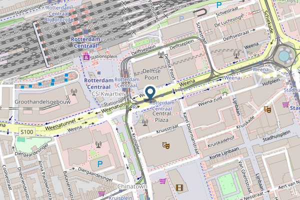 Politie-melding op Rotterdam op 26 april, kaart-overzicht