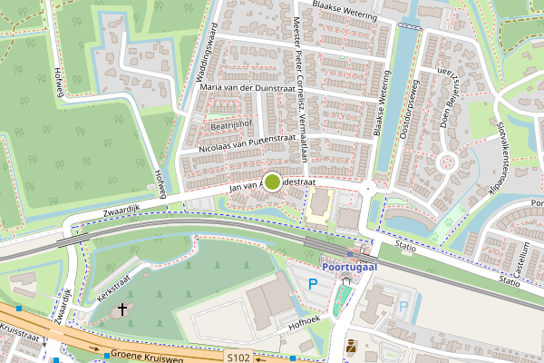 Ambulance-melding op Jan van Almondestraat, Poortugaal op 22 mei, kaart-overzicht