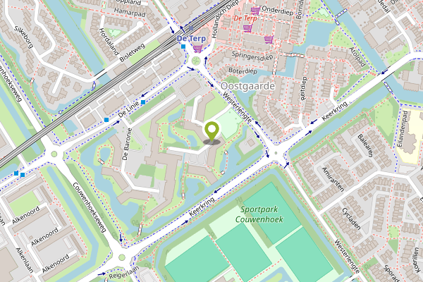 Ambulance-melding op De Graafschap, Capelle aan den IJssel op 25 april, kaart-overzicht
