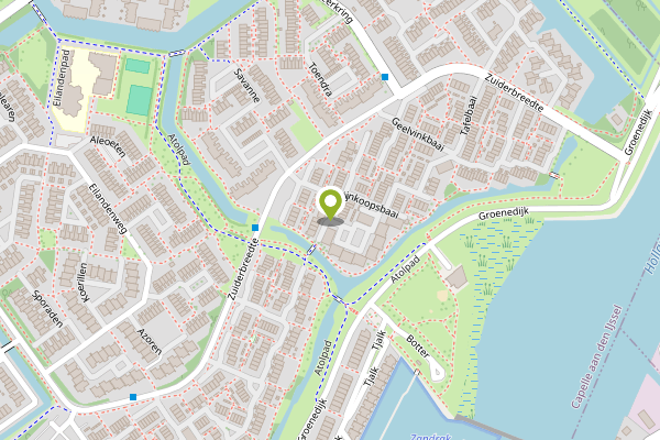 Ambulance-melding op Wijnkoopsbaai, Capelle aan den IJssel op 25 april, kaart-overzicht