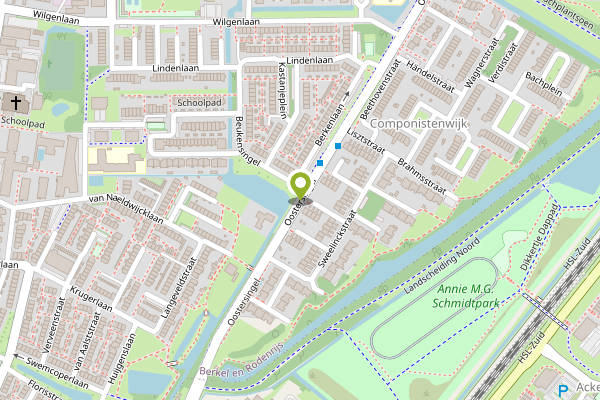Ambulance-melding op Oostersingel, Berkel en Rodenrijs op 26 april, kaart-overzicht