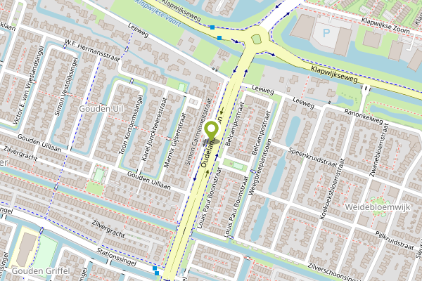 Ambulance-melding op Oudelandselaan, Berkel en Rodenrijs op 25 april, kaart-overzicht