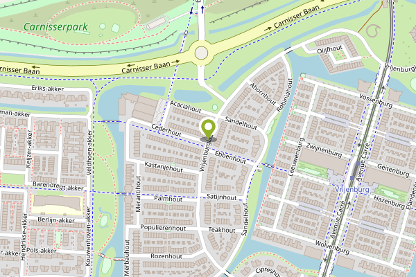 Ambulance-melding op Vrijenburglaan, Barendrecht op 26 april, kaart-overzicht
