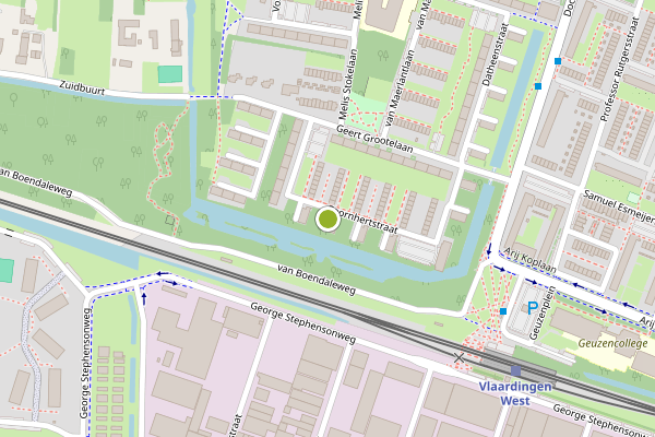 Ambulance-melding op Coornhertstraat, Vlaardingen op 24 mei, kaart-overzicht