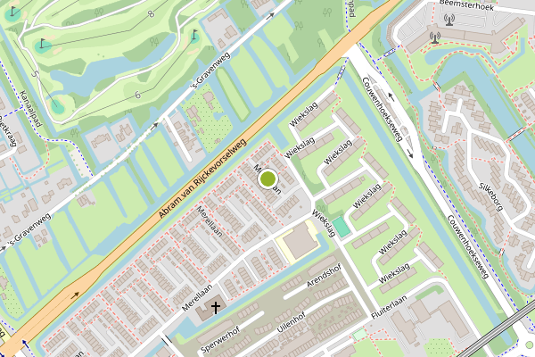 Ambulance-melding op Merellaan, Capelle aan den IJssel op 24 mei, kaart-overzicht