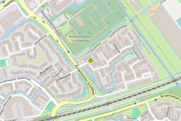Ambulance-melding op Filosofentuin, Capelle aan den IJssel op 24 mei, kaart-overzicht