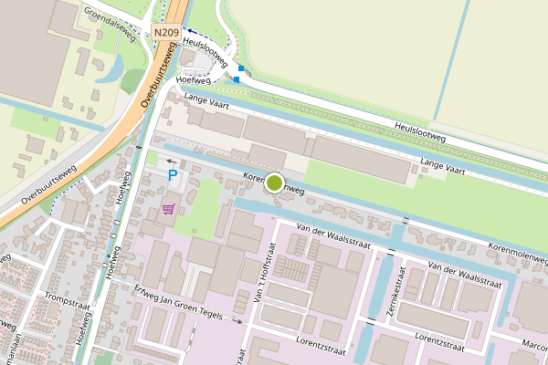 Ambulance-melding op Korenmolenweg, Bleiswijk op 24 mei, kaart-overzicht